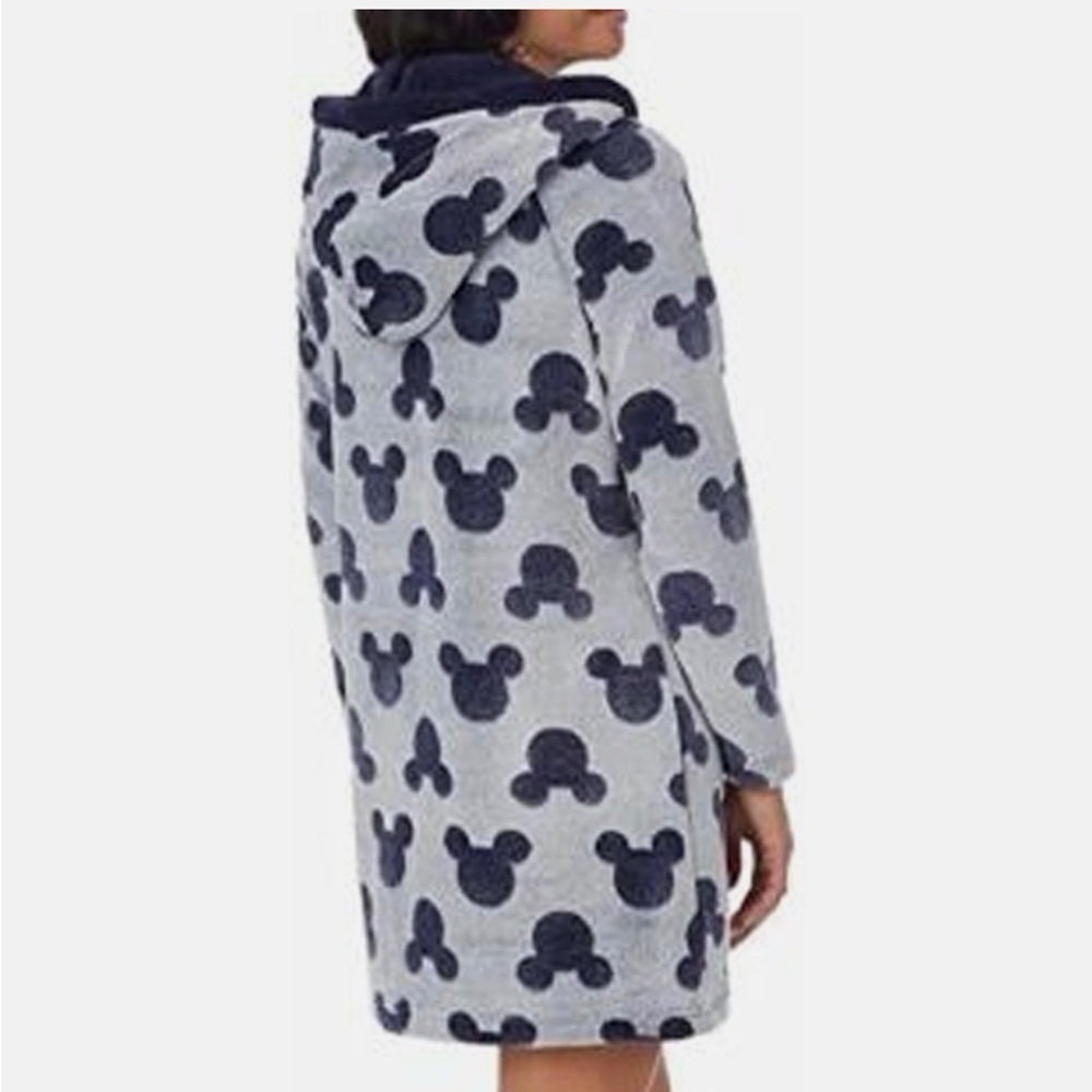 Mickey Mouse Cozy Fleece/Sherpa Lounge Hoodie Sleepwear (M) - Picture 5 of 14